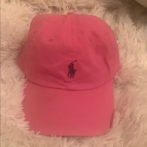 Pink polo hat